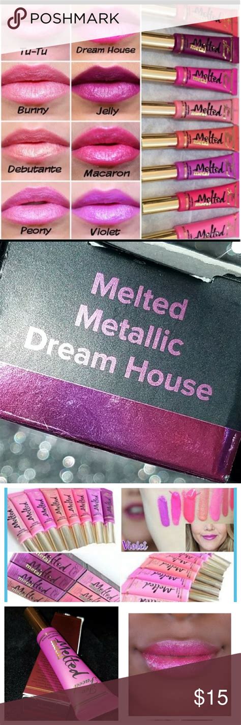 too faced melted metallic dream house|Too Faced Melted Metal Liquified Lipstick Review.